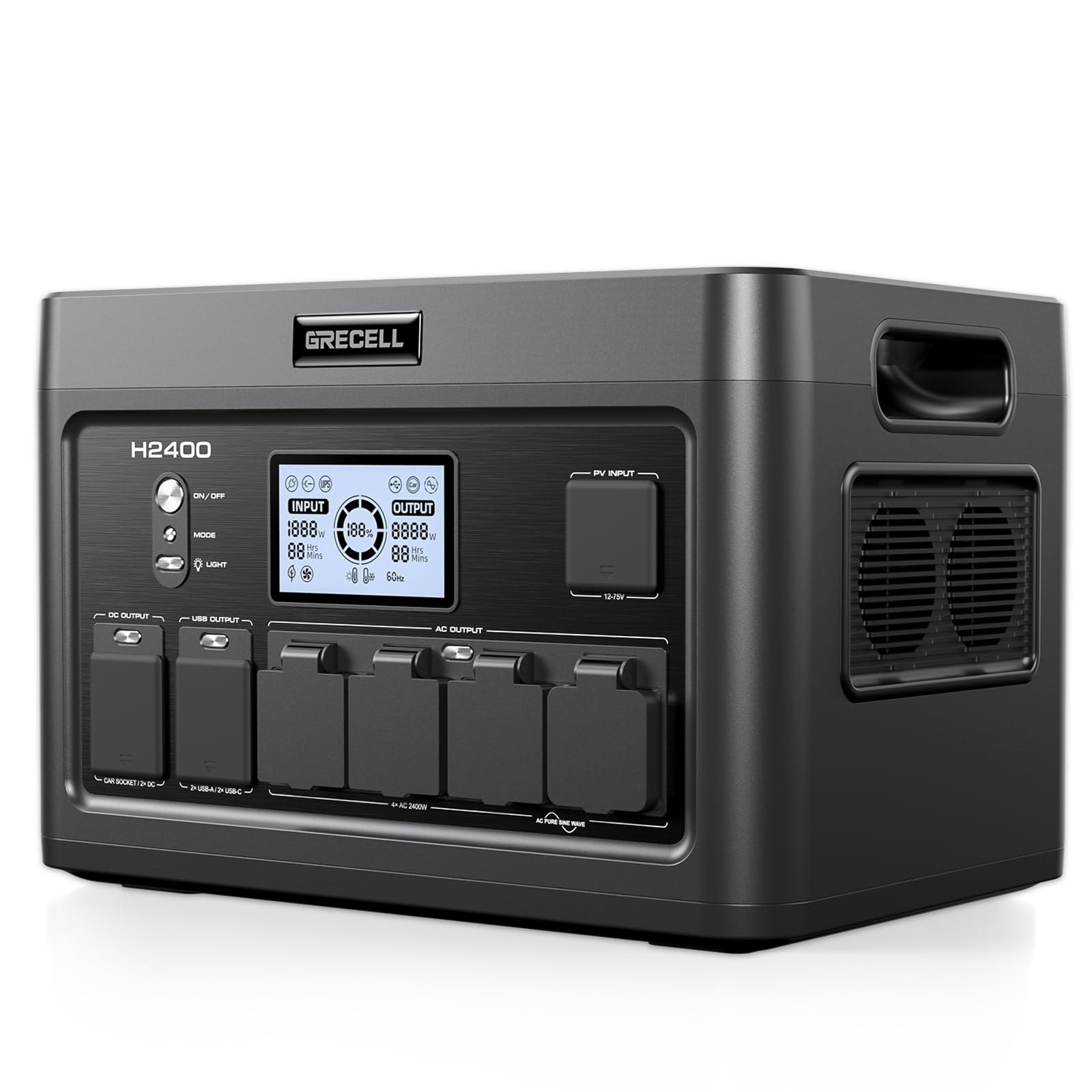 Amazon.co.jp: ポータブル電源 大容量 500W GRECELL 140400mAh
