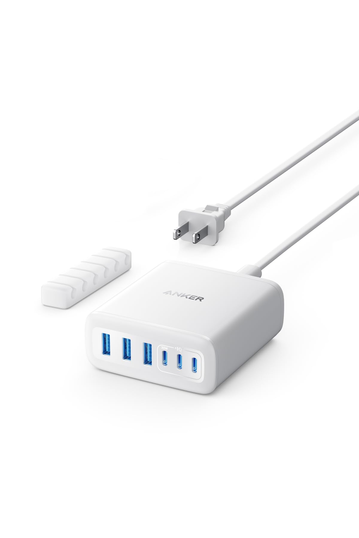 Anker Charger (112W, 6 Ports, GaN) MacBook PDбWindows PC iPad iPhone ...
