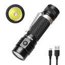 Wurkkos WK03充電式懐中電灯、小型懐中電灯一番明るい1800ルーメン、ミニ強力ポケット懐中電灯SST40 LED、電源指示機能、IP68強力防水懐中電灯キャンプ登山夜釣りに適用(5000K)