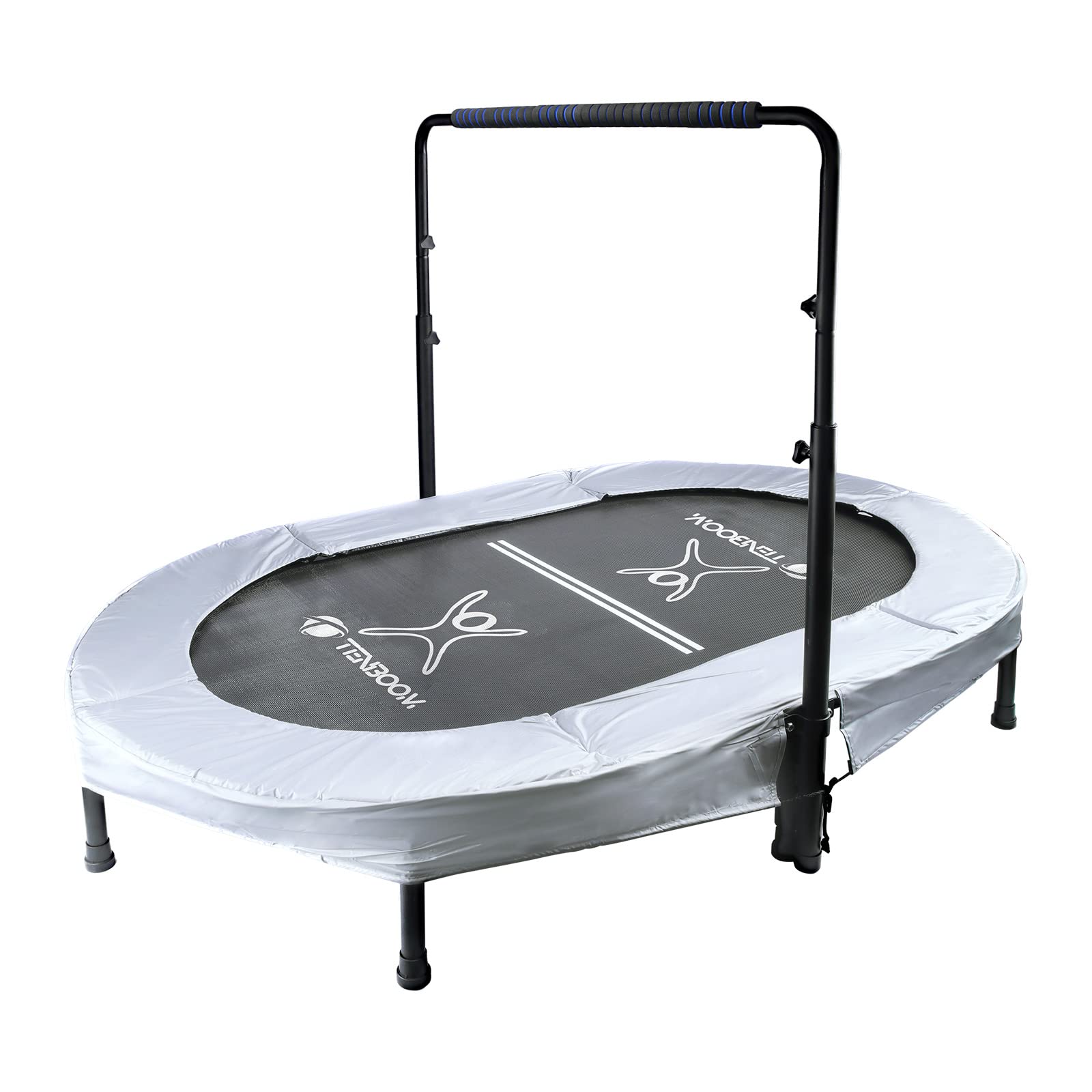 TENBOOM トランポリン 子供大人兼用 大型 二人用 室内 自宅 部屋用 耐荷重150kg スプリング式 折りたたみ トレーニング エクササイズ 遊具 ダイ...