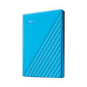 WD ポータブルHDD 2TB USB3.0 ブルー My Passport 暗号化 パスワード保護 外付けハードディスク / 3年保証 WDBYVG0020BBL-WESN