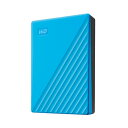 WD ポータブルHDD 4TB USB3.0 ブルー My Passport 暗号化 パスワード保護 外付けハードディスク / 3年保証 WDBPKJ0040BBL-WESN