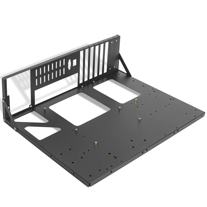 Rxakudedo オープンフレーム ベンチ台 pc 鉱業フレーム鉱業 イニングフレーム 厚みのあるオープンブラケットシャーシラック専用 TX/X79/X99 拡大版