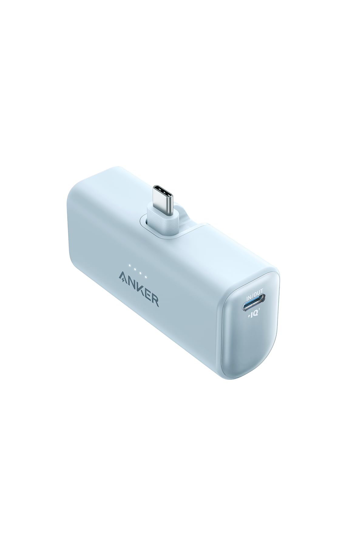 Anker Nano Power Bank (22.5W, Built-In USB-C Connector) (モバイルバッテリー 5000mAh 小型コンパクト)【PowerIQ搭載/USB-C一体型】 iPhone 16 / 15 シリーズ (ブルー