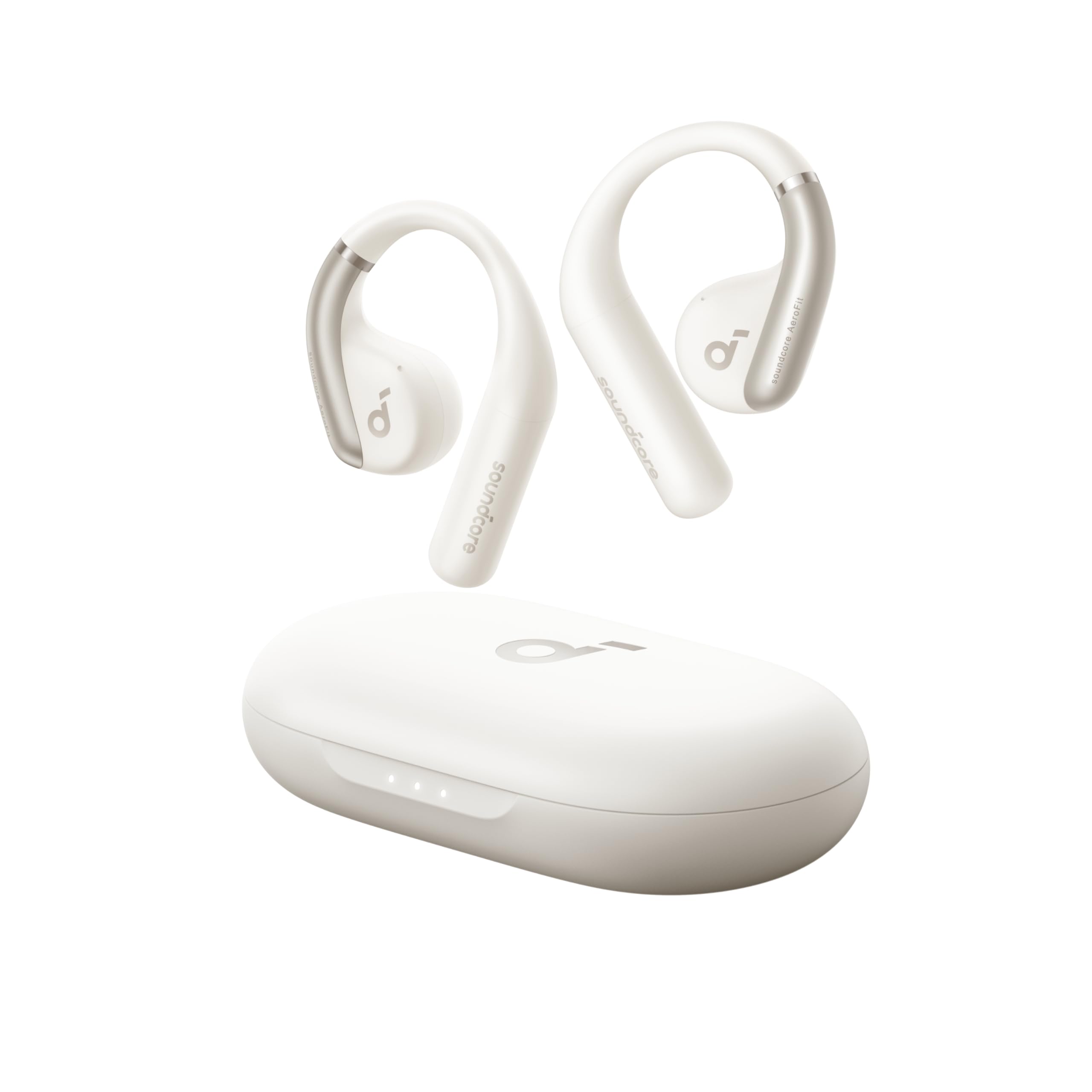 Anker Soundcore AeroFit（Bluetooth 5.3）【オープンイヤー型ワイヤレスイヤホン / IP57防塵防水規格/ 最大42時間再生 / マルチポイント接続/PSE技術基準適合】ホワイト
