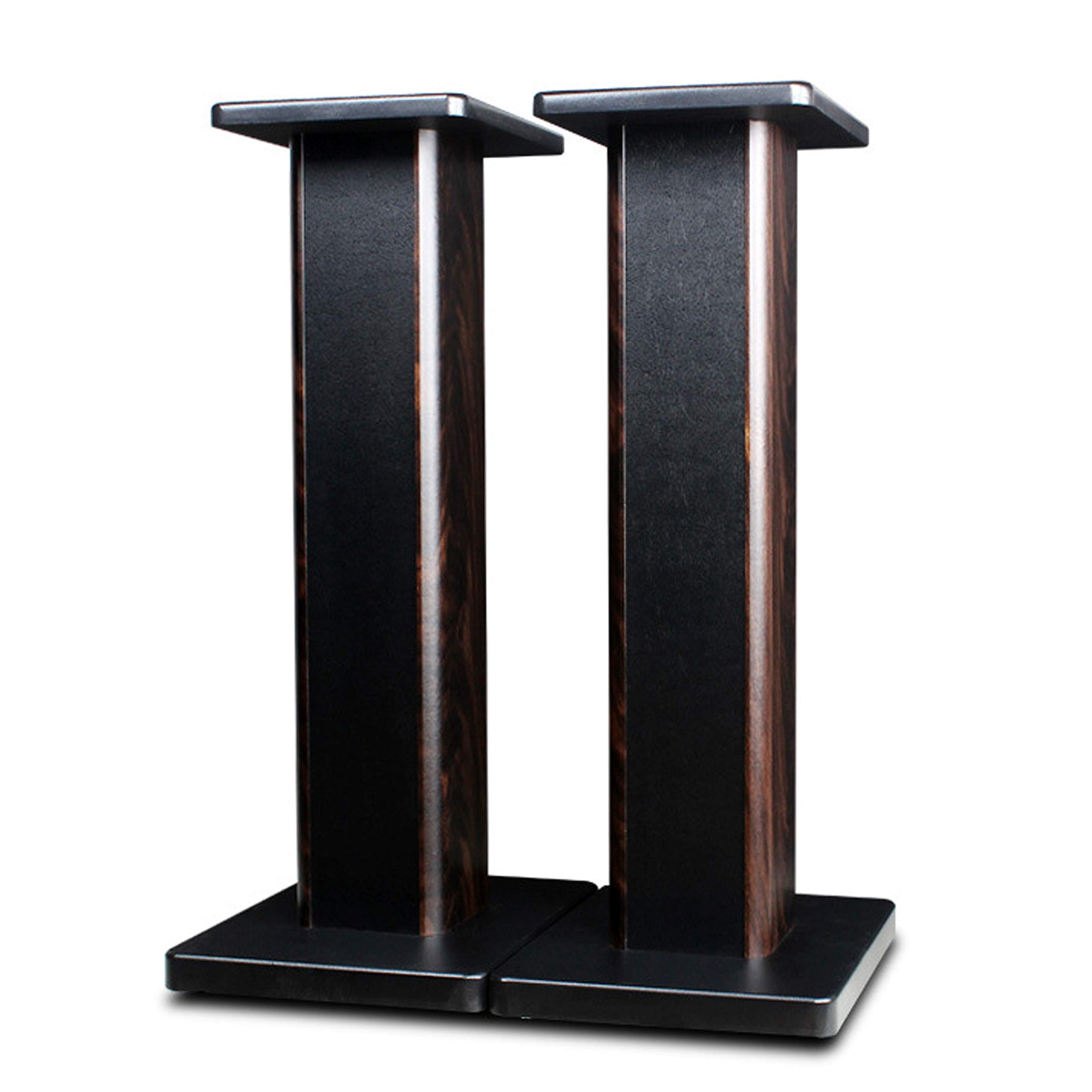 Rakuten - BQKOZFIN スピーカースタンド 高さ70cm スピーカー 台 木製 2台1組 天板18.5×23.5cm 耐荷重50kg