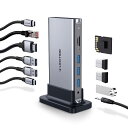 LENTION 11in1 縦置き USB C ドッキングステーション...(3)