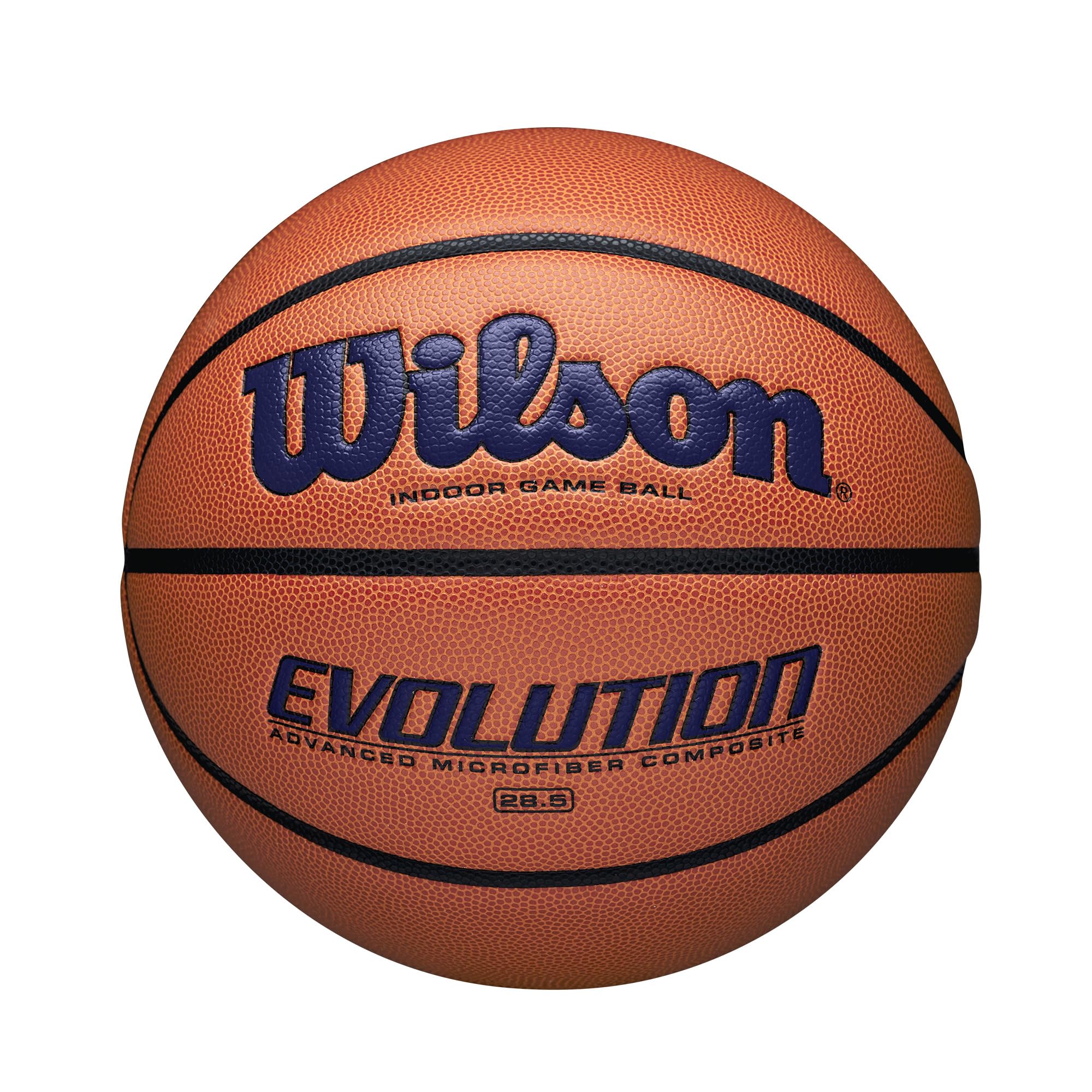 Rakuten - Wilson(ウイルソン) バスケットボール EVOLUTION(エボリューション) WTB0595XB0702 インドア/アウトドア用 7号/ 直径約24.5cm ネイビー