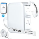 スマホ ラベルプリンター ARZER 感熱式ラベルプリンター 家庭用 スマホ対応 本体 テプラ Bluetooth接続 多機能ラベル【15mm幅テープ付】ラベル...