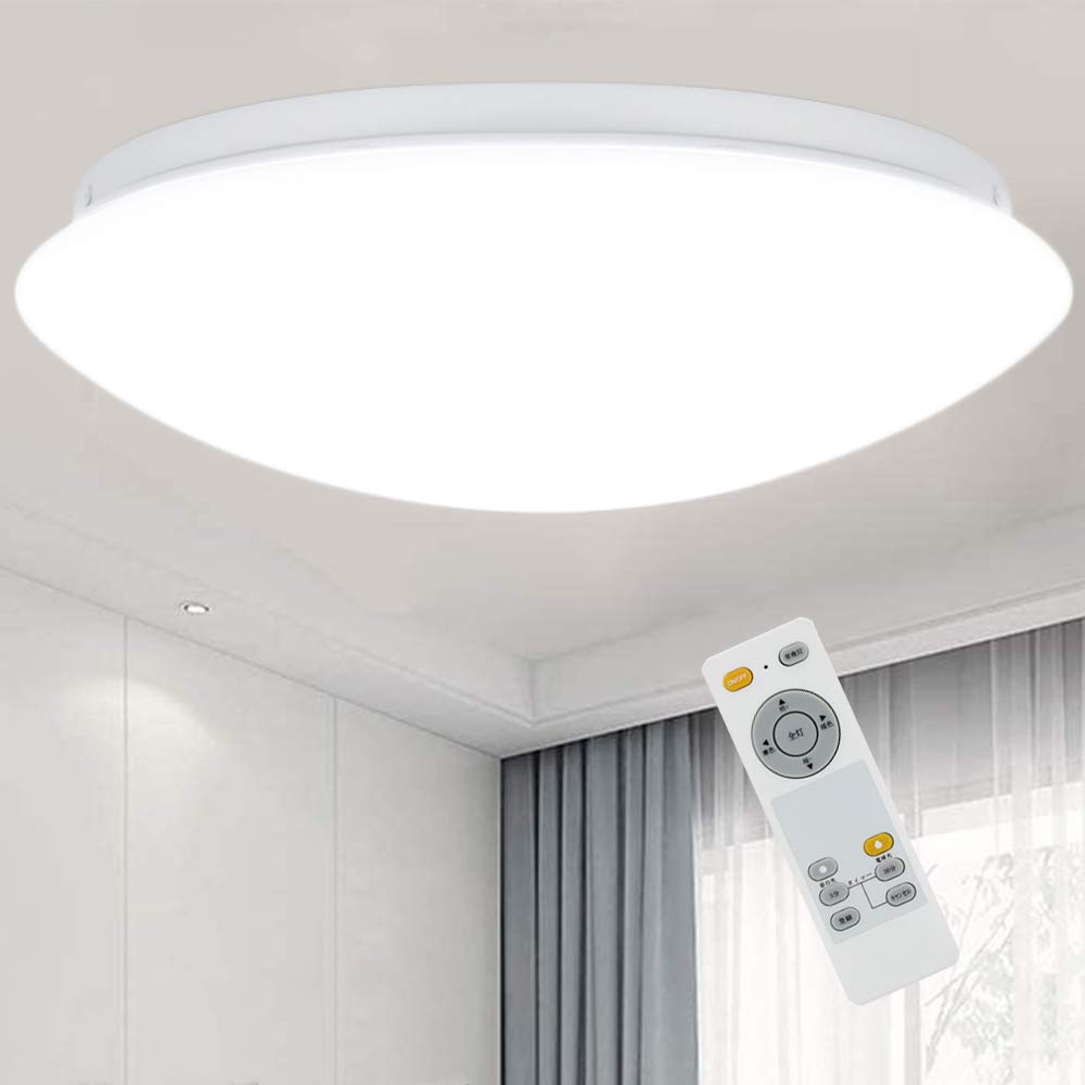 DINGLILED シーリングライト 8畳 小型 照明 天井 LED 24W 調光調色 リモコン 照明器具 常夜灯 お休みタイマ メモリ機能 軽い sale 長...