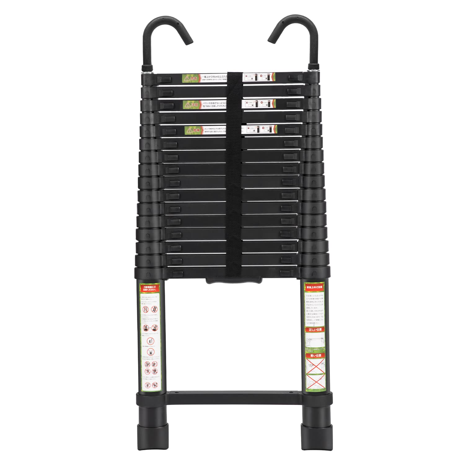 RIKADE 伸縮はしご 耐荷重150kg 軽量 持ち運びやすい 折り畳み 伸縮梯子 多機能アルミはしご 自動ロッ..