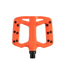 Funn(ファン) タイパンS(Taipan S) グラスファイバー強化サーモプラスチック製自転車ペダル - 9/16インチのCrMo軸、滑り止めピン付き、MTB/BMX/都市/グラベルライディング用 (オレンジ)