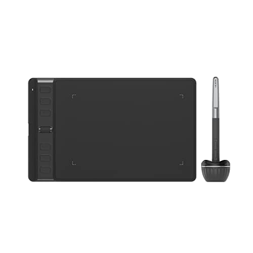 HUION ペンタブ ペンタブレット Inspiroy 2 6.3 x 3.9インチ 全面アップグレードのペンPW110 Android Windows MacOS Linux対応 持ち運びやすい 初心者向け ブラック Sサイズ