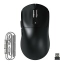 MAMBASNAKE×ATTACK SHARK X3 MAX 3モードマウス Pixart PAW3950 光学式センサー 光マイクロスイッチ 有線/2.4G無線/Bluetooth ダブルチャンネルBT5.4 42000DPI 750IPS 50G最大加