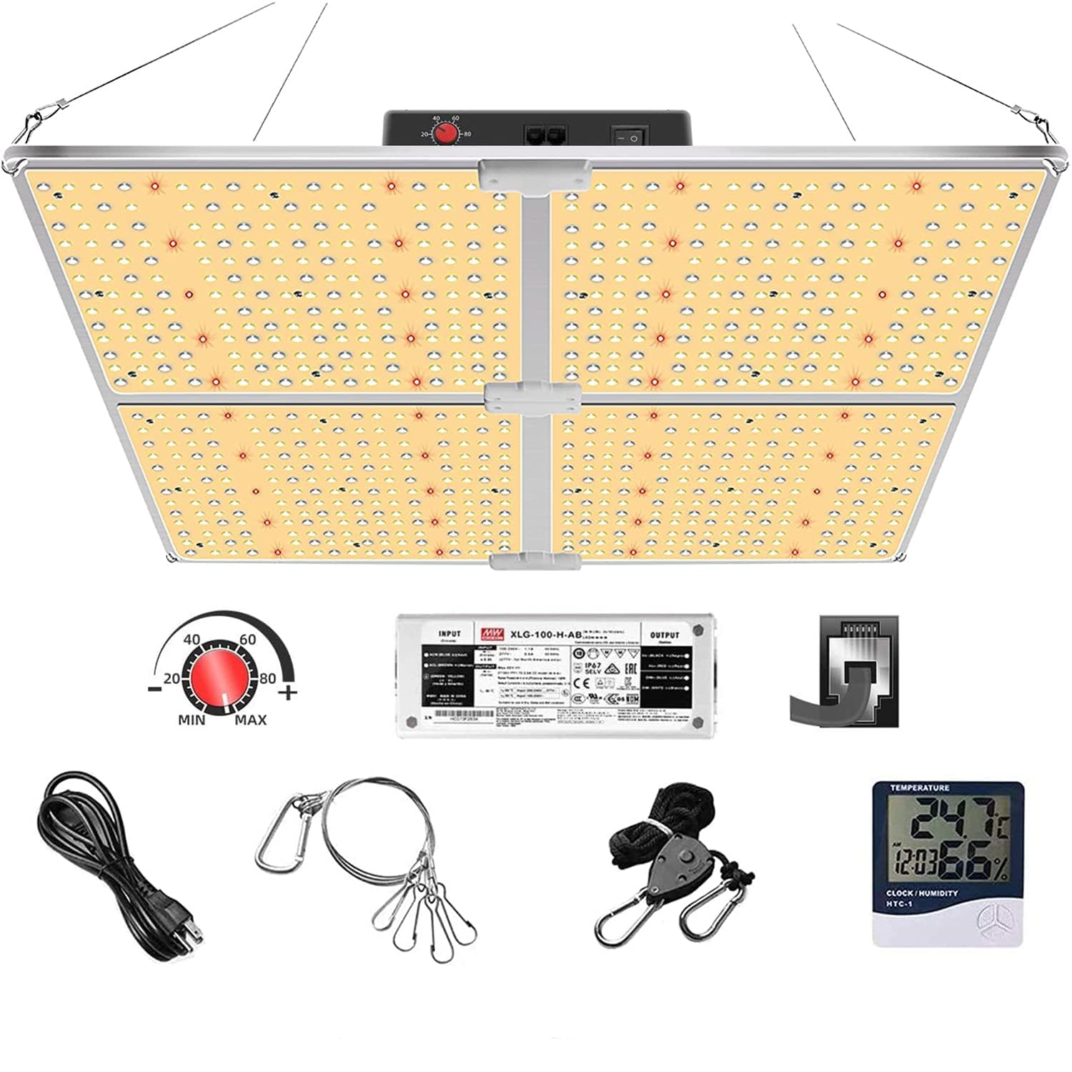 楽天SelectSHOP 岐阜 楽天市場店Aokyoung 植物育成ライト LED光合成ライト 4000W LM301Bライトチップ フルスペクトル 光補足 MeanWellドライバー デイジーチェーン機能 調光可能 3000K 5000K 660nm 760nm IR 超薄型 観葉植物 室内栽培