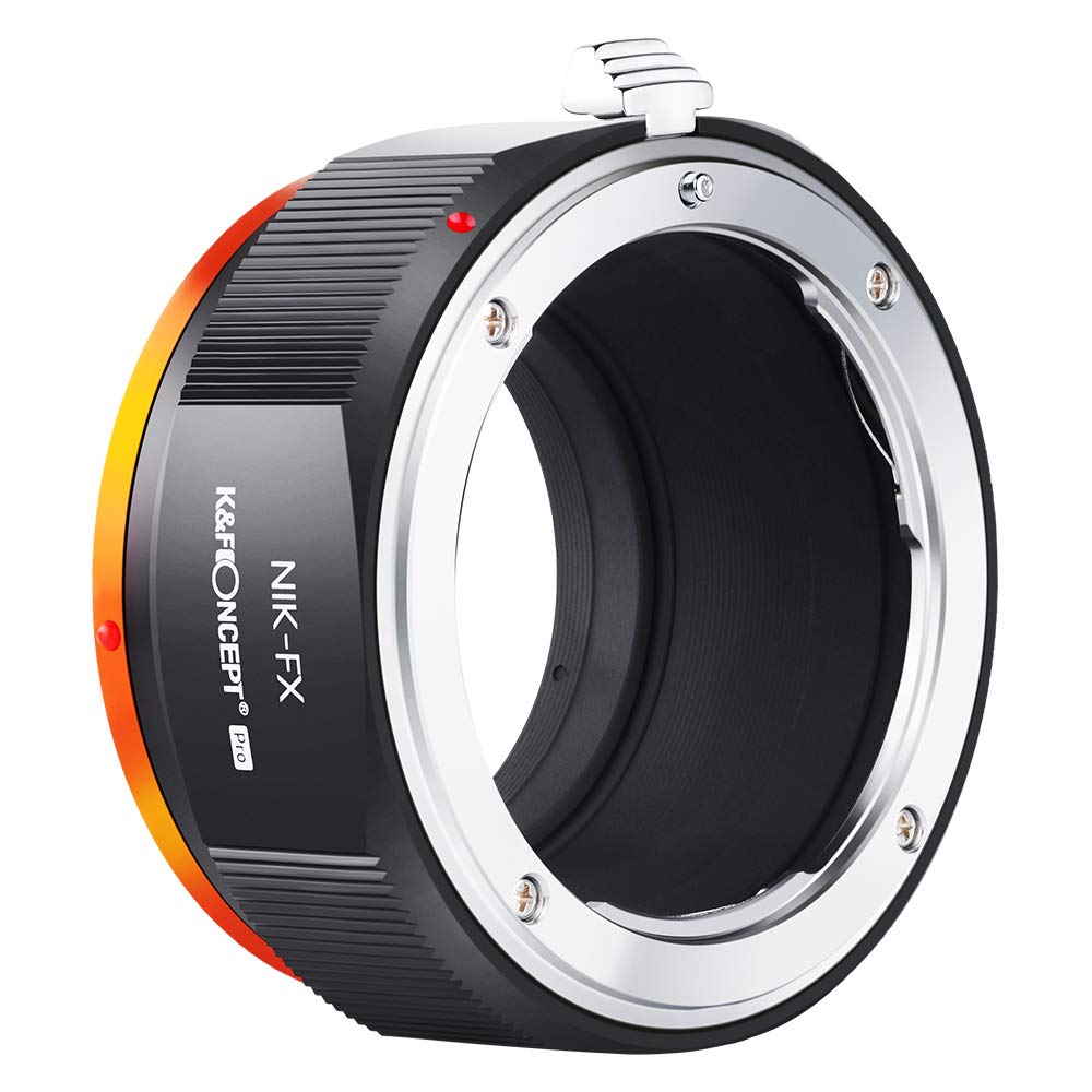 K&F CONCEPT マウントアダプター NIK-FX PROII Nikon対応 Fマウントレンズ ニコン対応AIレンズ Fujifilm対応 富士フィルム対応 Xマウント カメラ装着 艶消し仕上げ 反射防止 無限遠実現 メーカー直営店