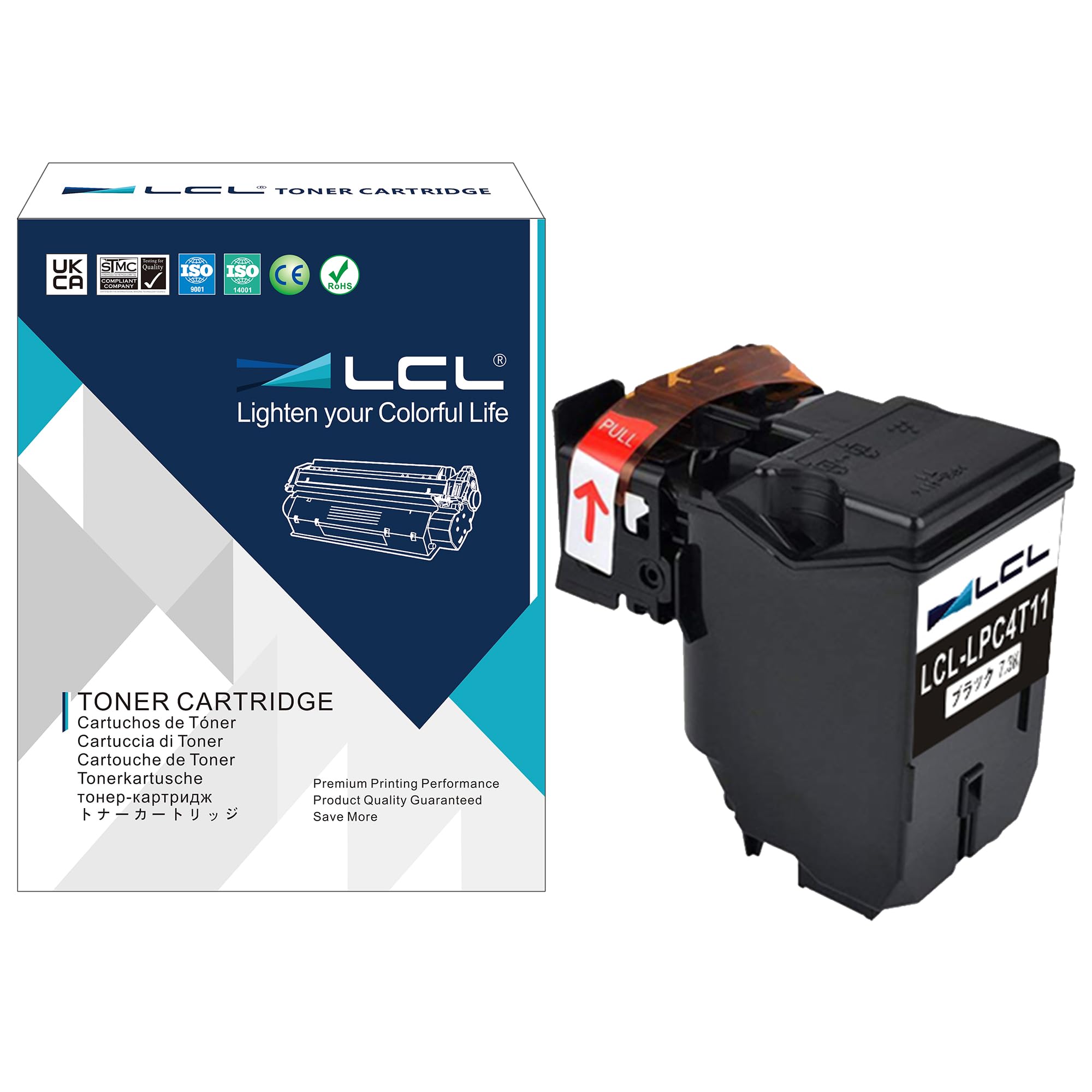 Rakuten - LCL エプソン用 LPC4T11 LPC4T11K LPC4T11KV （1パック ブラック） 互換トナーカートリッジ 対応機種： LP-S950