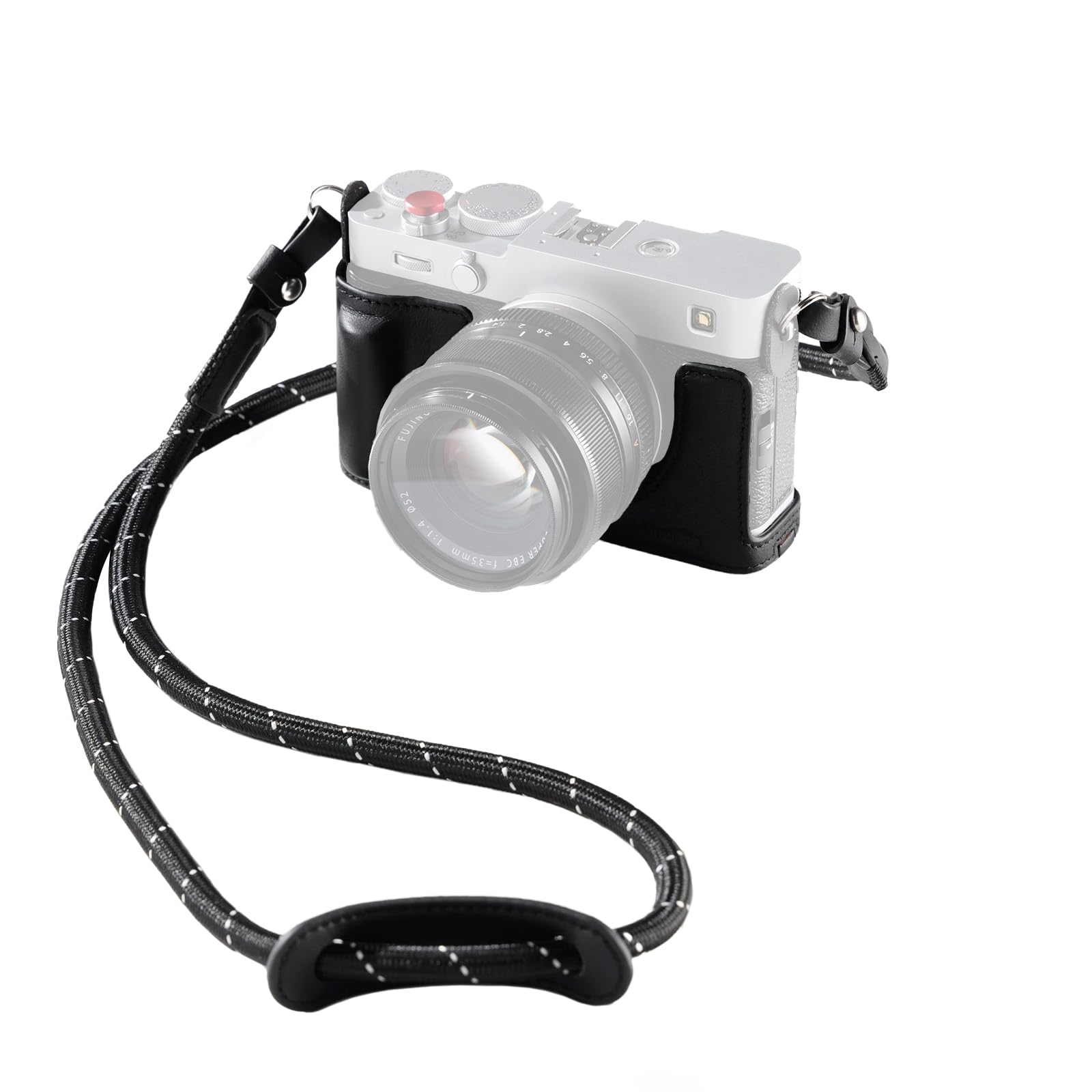 Rakuten - SmallRig FUJIFILM対応 X-E5用本革ケースキット X-E5専用用ヴィンテージハーフボディシェル、ショルダーストラップ付き（ブラック）5450