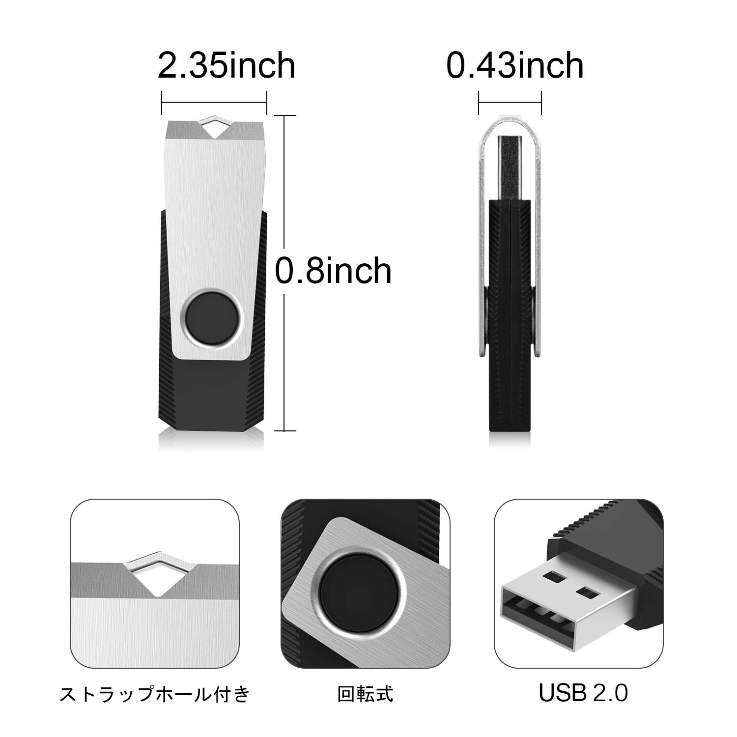 RAOYI USB����8GB USB2.0 10�ĥ��å� �ե�å���ɥ饤�� ��ž�� �ޤȤ��㤤 ��̳�� ���ꥹ�ƥ��å� �䲰 ���ȥ�åץۡ����դ� �ʹ���