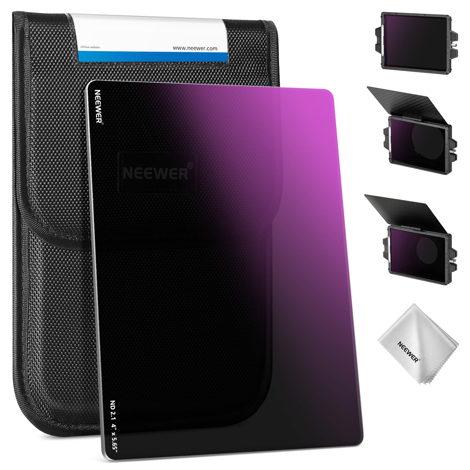 NEEWER 角型NDフィルター ND2.1(7ストップ) 4"x5.65" 両面30層ナノコーティング シネマフィルター NDフィルター NEEWERマットボックス用 コンパチブル Tilta SmallRig