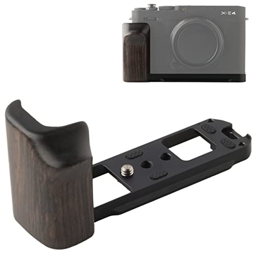 Rakuten - WEPOTO Fujifilm X-E4用ハンドグリップノーブルウッド+メタル (GP-XE4-B)