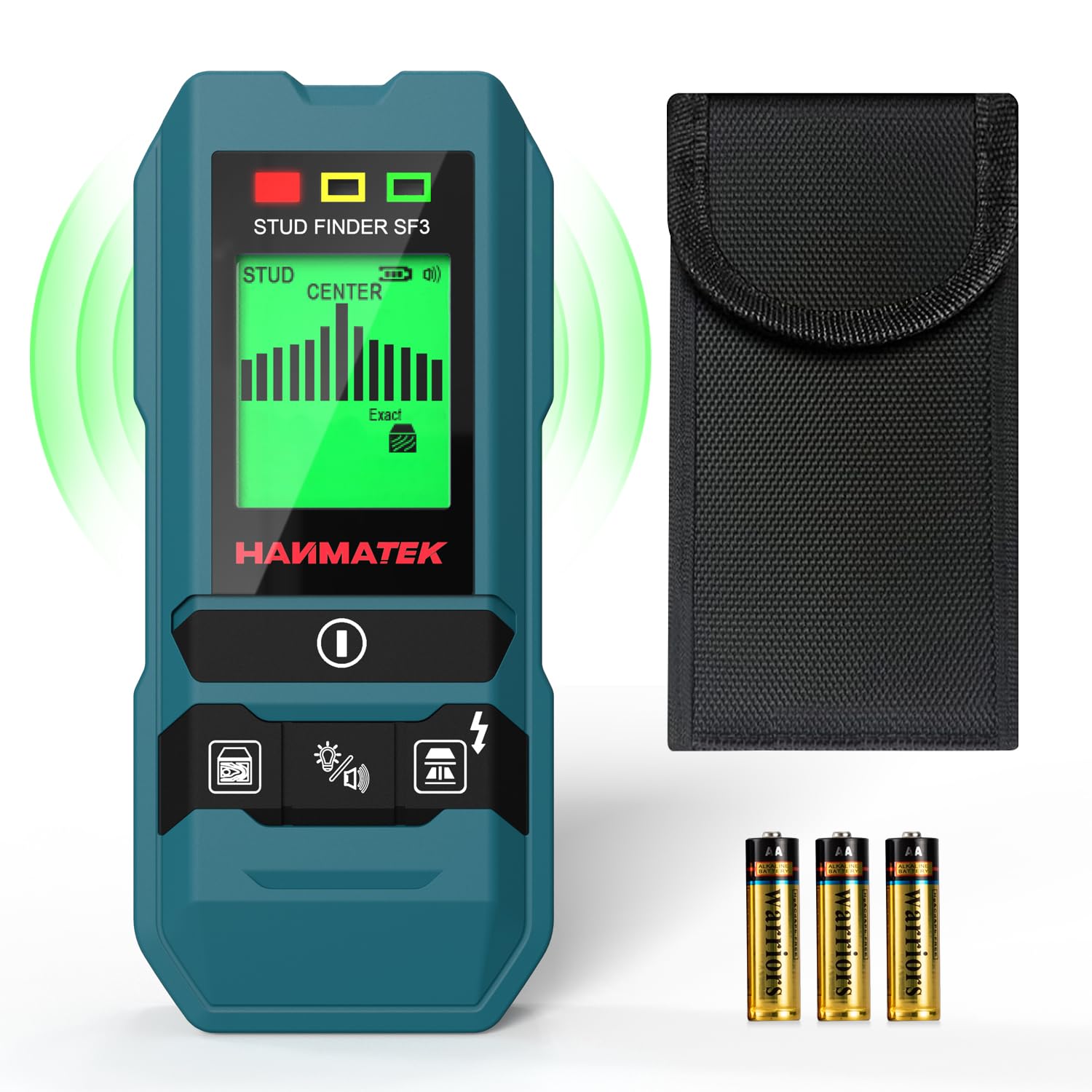 楽天SelectSHOP 岐阜 楽天市場店HANMATEK 下地探し 下地センサー 下地チェッカー 壁うらセンサー 深度距離表示 6in1モード グレード木材精密モード両頭ボルト探索ツール、金属中心縁、両頭ボルトと交流電線、壁パイプ位置決め器に使用 （SF3）
