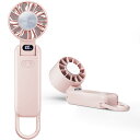 【アウトドア向け 爆風ハンディファン】YUSIDO ハンディファン 冷却プレート 携帯扇風機 6000mAh大容量 瞬間冷却 強力 長時間使用 手持ち/首掛け/卓上扇風機 5段階風量調節 USB充電式 小型扇風機 カラビナ付き コンパクト 熱中症対策(ペー