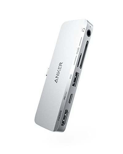 Anker 541 USB-C ハブ (6-in-1, for iPad) USB PD対応 4K対応 HDMI出力ポート 多機能USB-Cポート データ転送用USB-Aポート microSD&SDカードスロット 3.5mmオーディオジャック (シルバー)