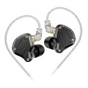 LINSOUL KZ ZS10 Pro 2音楽愛好家に向け設計ブラックハイエンド4BA+1DDハイブリッドイヤホン(ブラック.マイク無し)