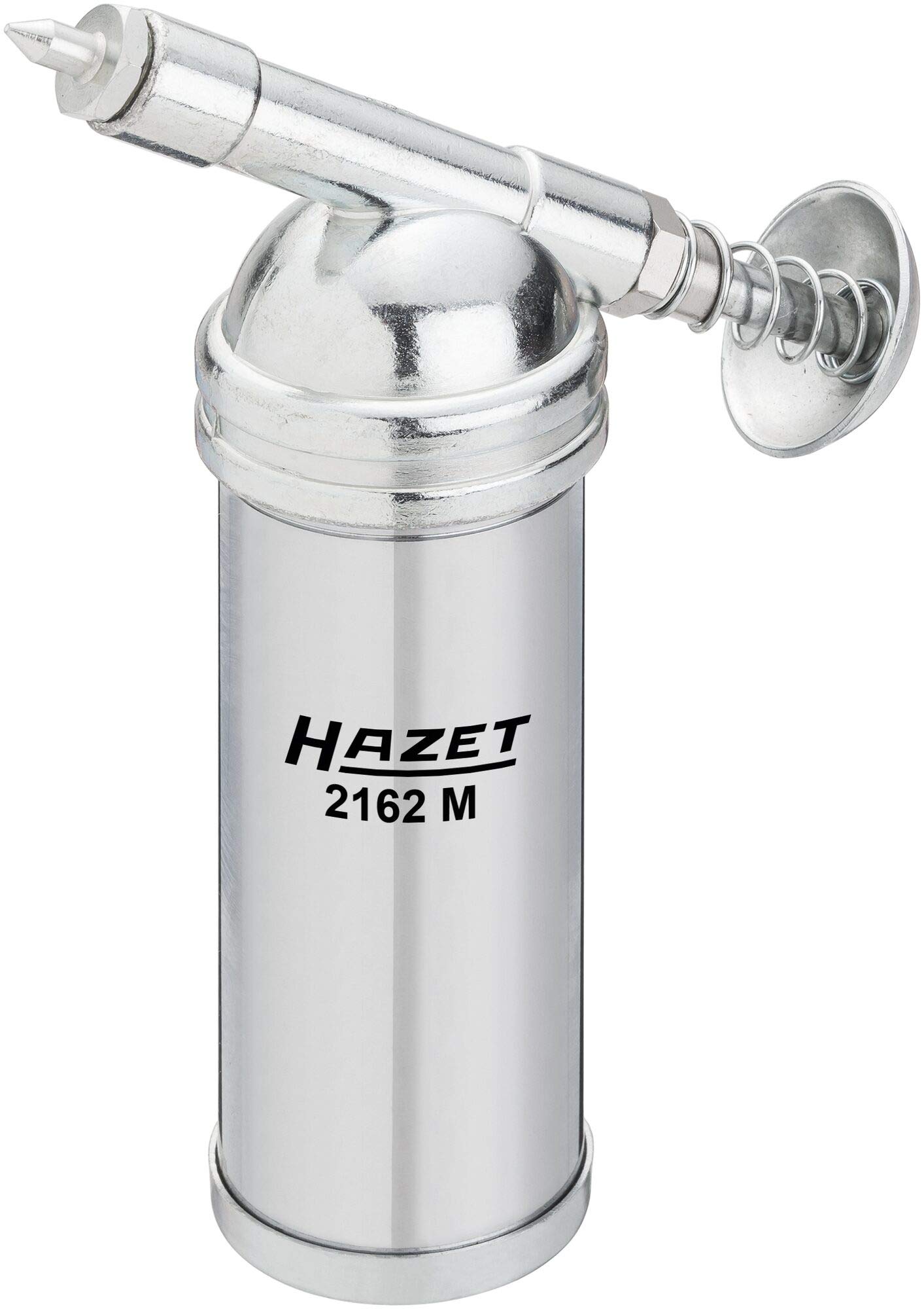 HAZET ミニグリースガン 2162M 工具 充填量80g 最大吐出圧力1000PSI/69bar 50°/90°グリースニップル付属 精密潤滑作業用 メンテナンス工具 金属製ハンドグリースガン 全長145mm プロ仕様 整備工具