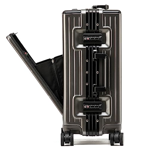 [GGQAAA] スーツケース キャリーケース トップオープン USB充電 多機能 アルミフレーム TSAロック ダブ..