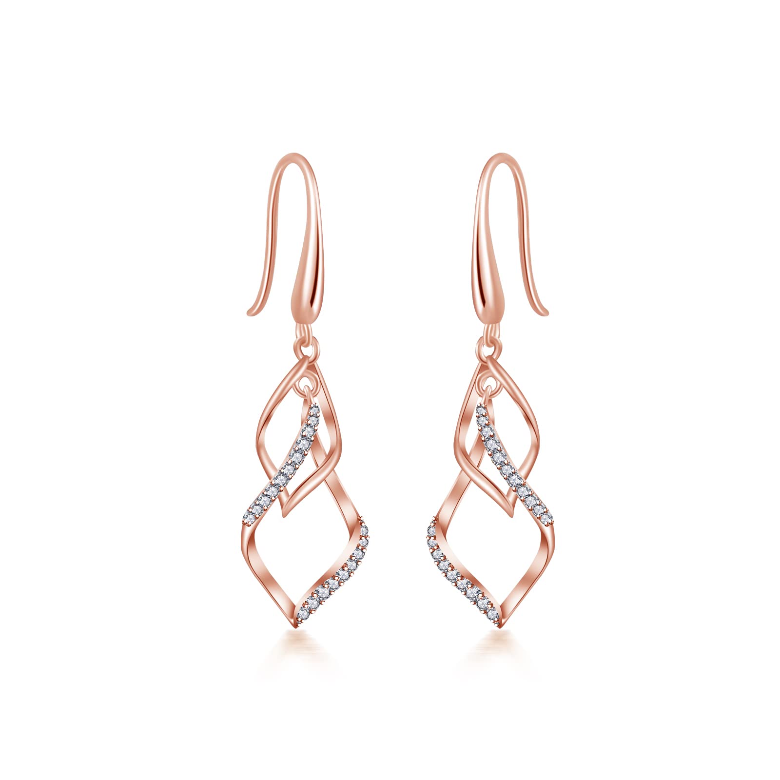 Free bird ピアス レディース「揺れる葉」シンプルな透かし彫りデザイン かわいい フックピアス 金属アレルギー対応 上品 大人 おしゃれ 母の日 母の日...