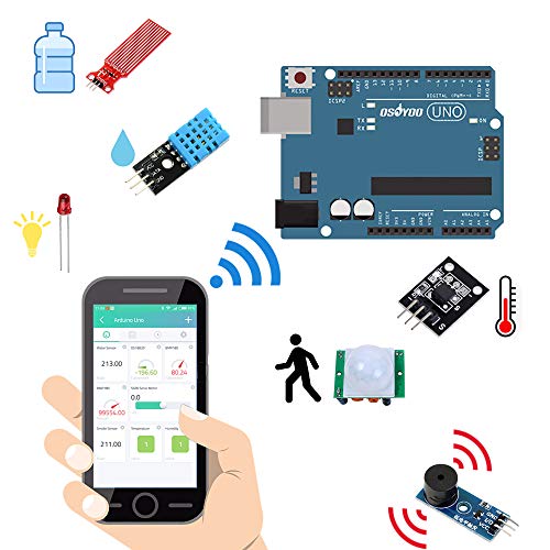 Rakuten - OSOYOO arduino用 IoT スターター キット 物体に通信機能を持たせ 自動認識 制御 遠隔計測 モノのインターネット 開発電子部品キット (アルドゥイーノ IoT Kit)