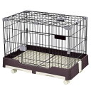 OSJ ケージ ウサギケージ 犬ケージ 猫ケージ 小動物用 室内飼い 引き出しトイレ付 掃除簡単 移動便利 キャスター付 スチール製 天井扉 脱走防止 いぬ ネコ うさぎ ハムスター 頑丈 キャット