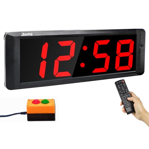 Jhering スポーツタイマー デジタル 得点板 トレーニング タイマー ストップウォッチ 多機能 インター..