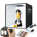 PULUZ 50cm撮影ボックス、ポータブル簡易スタジ商品撮影用 10段階の明るさ調整可能撮影ブース200個6500K超高輝度LEDライト6面カラー12色背景付きグッズ撮影ボックス大型写真スタジオ 撮影キット(Upgraded)(3)