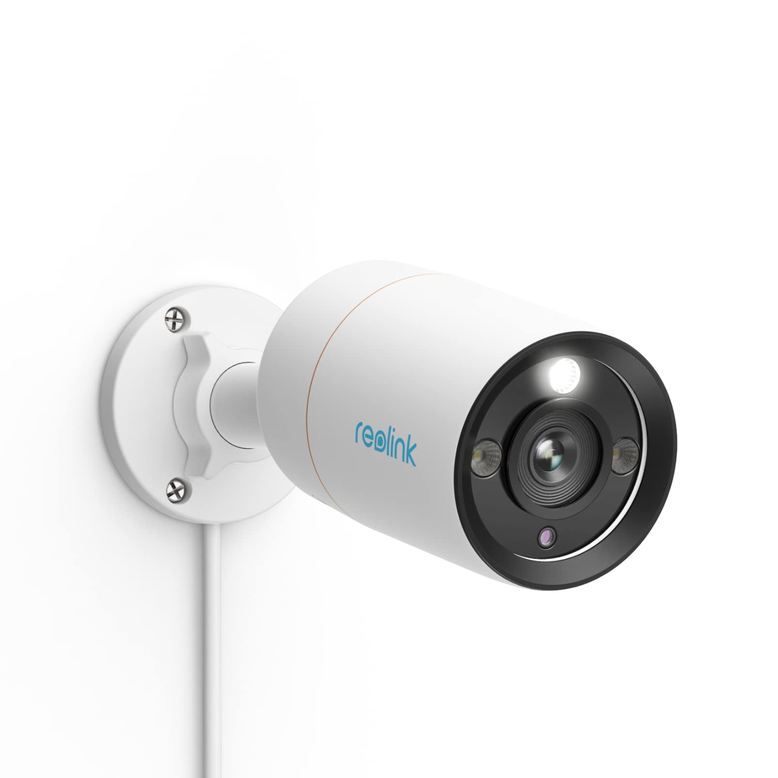 Reolink 防犯カメラ PoE給電 12MP カラーナイトビジョン 有線接続 屋外カメラ H.265 監視カメラ IPカメラ 双方向通話 24時間常時録画 遠隔監視 アプリ警報通知 Reolink NVR録画機対応 人/車両/動物検知 センサーライト付