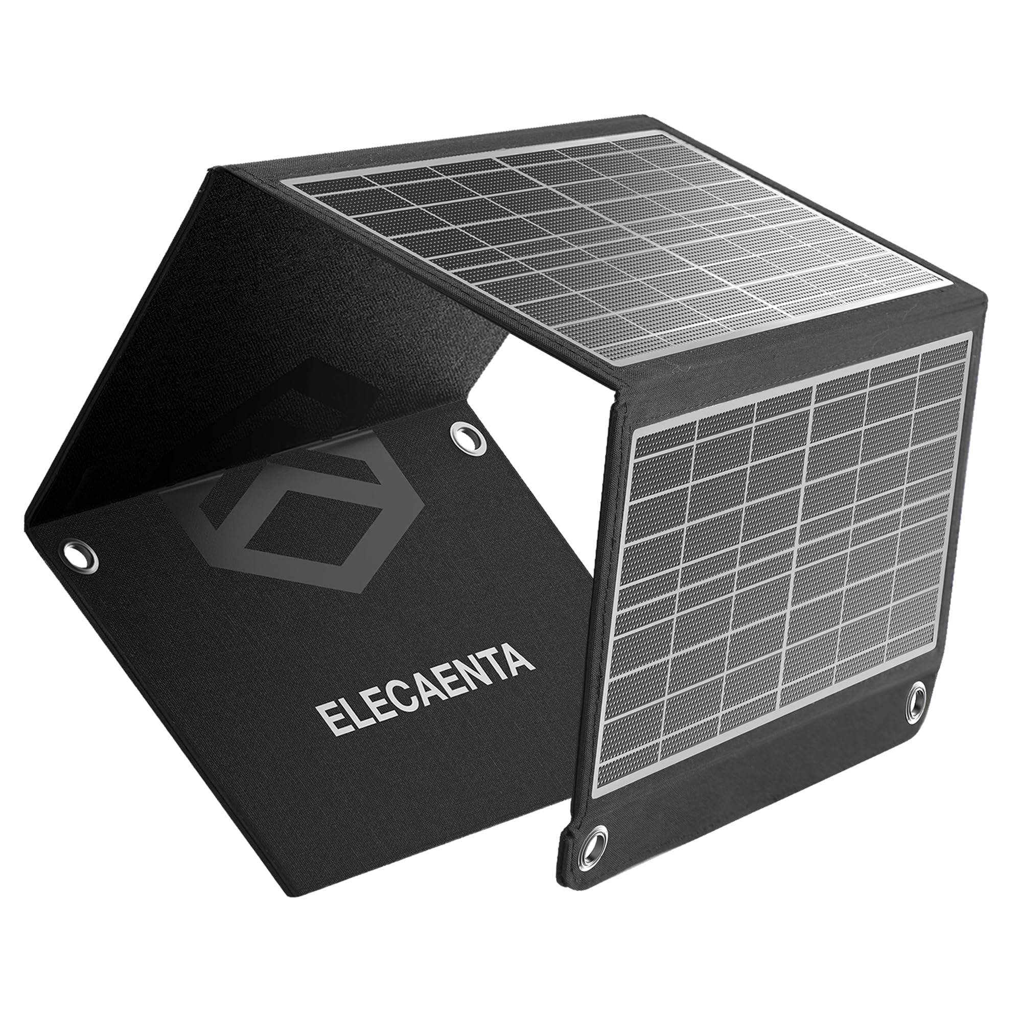 楽天SelectSHOP 岐阜 楽天市場店ELECAENTA 22W ソーラーパネル 5V/3A 2USBポート 小型 ETFE ソーラー充電器 折りたたみ式 薄型超軽量 スマホ充電器 防水 キャンプ アウトドア 防災 非常時 iPhone Android対応（LSFC-22）