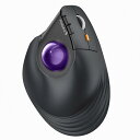 ProtoArc EM05 NLバーティカル トラックボールマウス 縦型62° 2.4GとBluetooth両対応 ワイヤレスマウス 5段階DPI 200/400/800/1200/1600 7ボタン トラックボールマウス 光学式 右手用マウス USB充電
