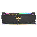 Patriot Memory パトリオットメモリ Viper Steel RGB DDR4 3600MHz PC4-28800 32GB (1 x 32GB) デスクトップ用メモリ PVSR432G360C0