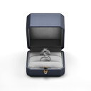 Oirlv 指輪ケース リングケース 2個用 PUレザー 持ち運び ミニ プロポーズ 記念日 結婚などに適当 ギフトケース H07602 (ネイビー)