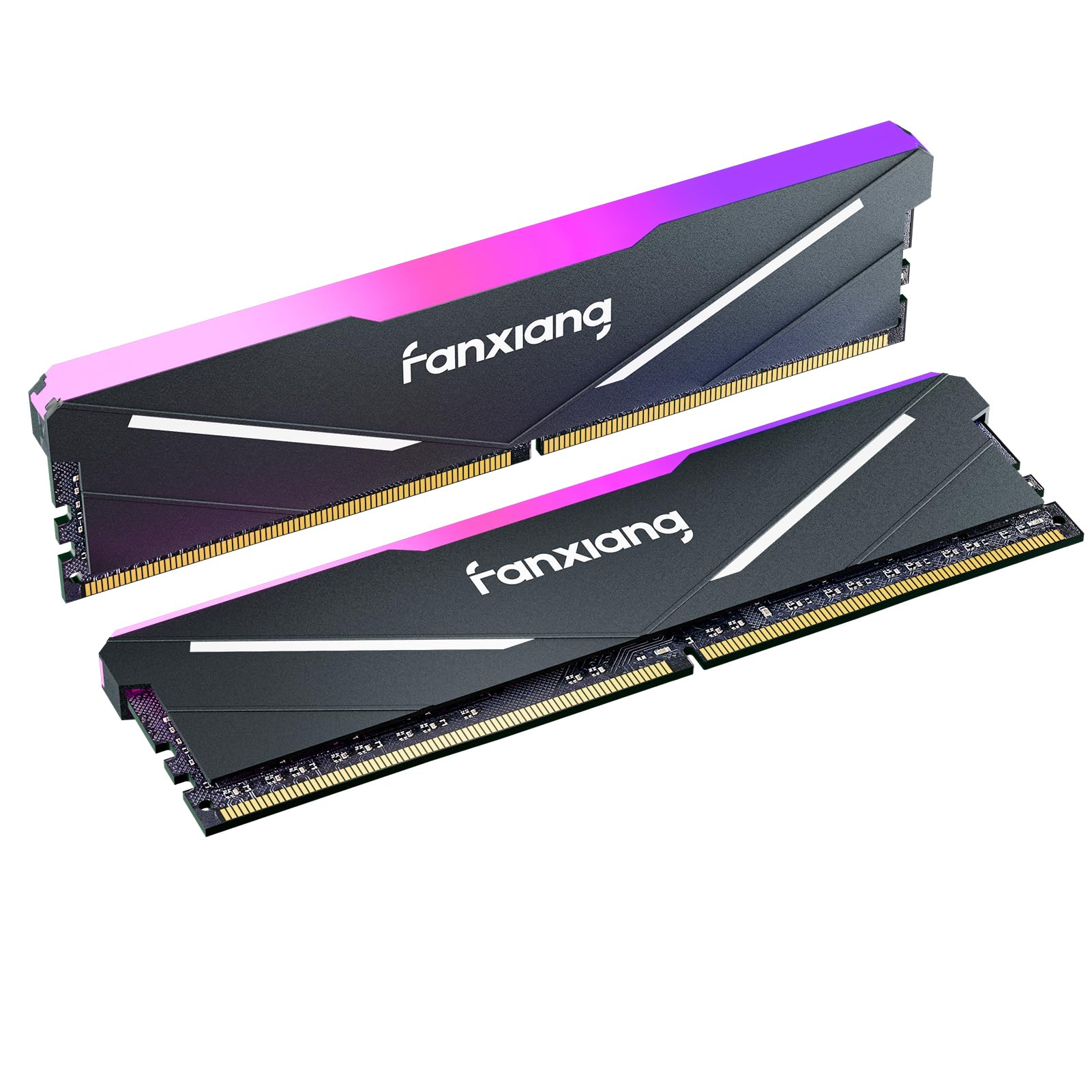 Fanxiang DDR4 3600Mhz 16GBx2枚 CL18 デスクトップPC用メモリ（RGB発光型） ヒートシンク付き PC RAM XMP2.0対応 高性能 低消費電力 ゲームやマルチタスクに最適