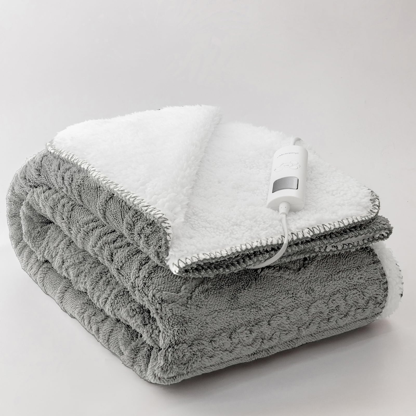 Phantoscope 電気毛布 掛け敷き兼用 188X130cm 9段階温度調節 9段階タイマー機能 電気掛け毛布 自動電源オフ 過熱保護 電気ひざ掛け 防寒対策 ダニ退治 快眠暖房 電気掛毛布 PSE認証済み 軽量 洗える 電気ブランケット フランネル