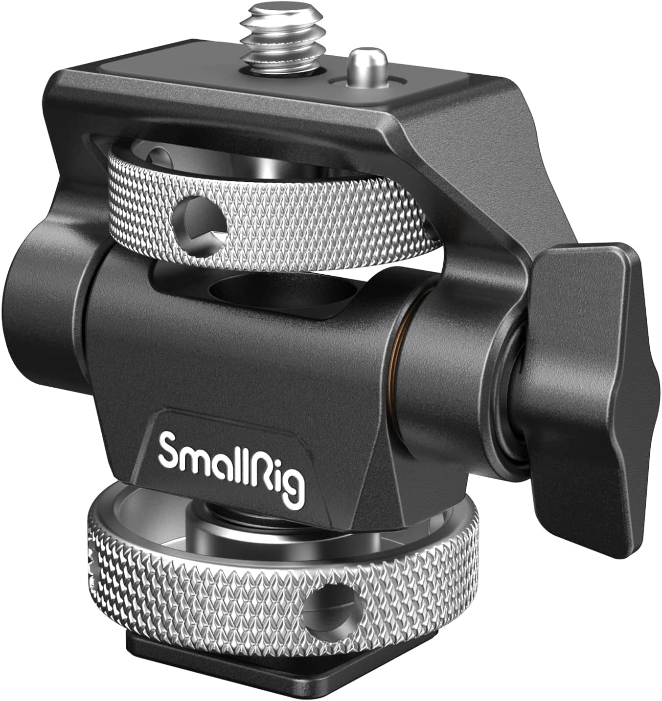 SMALLRIG SMALLRIG フィールドモニターマウントモニターホルダー 回転と傾き調整可能 コールドシューマウント付き 5インチと7インチのモニター用 - 2905
