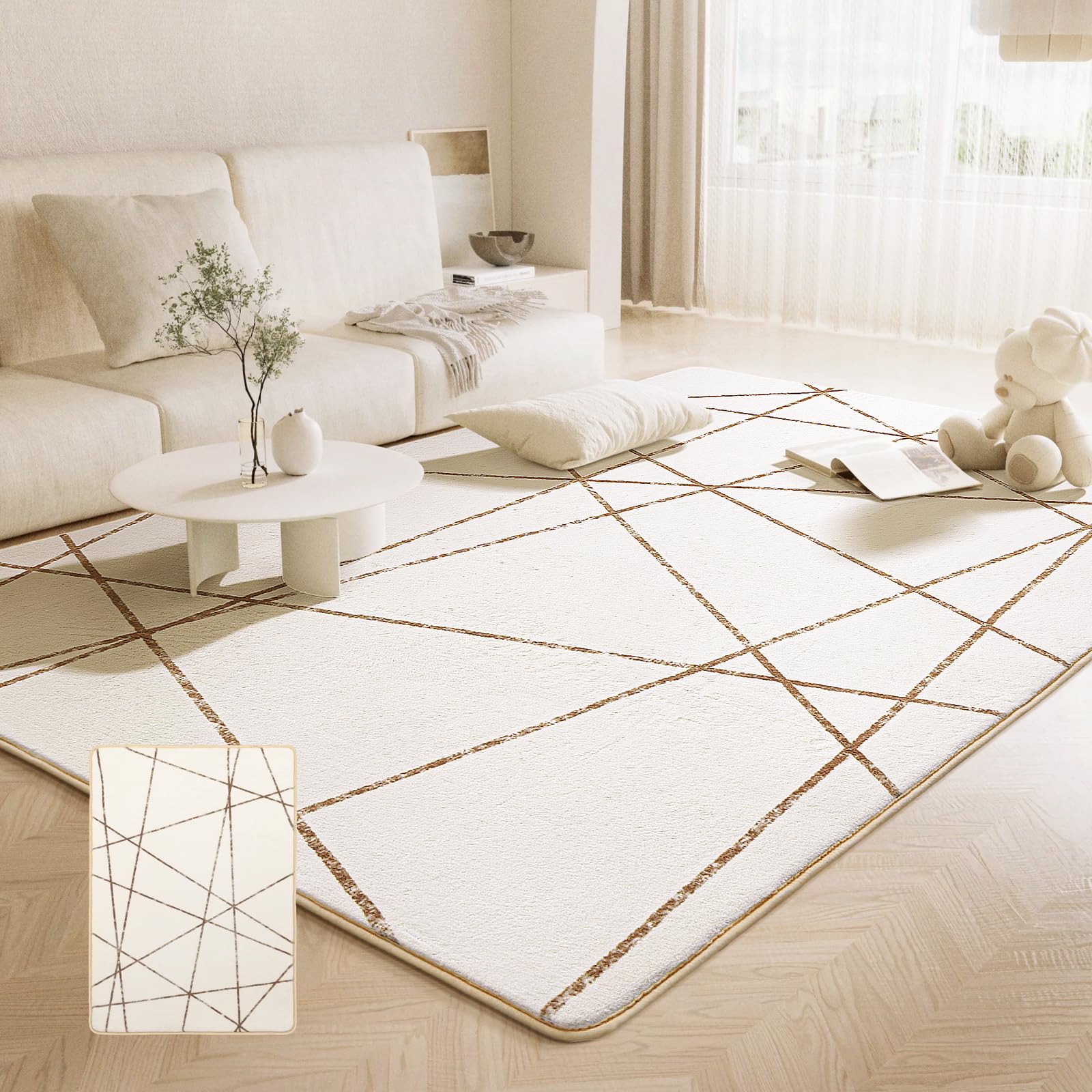 Beddiny カーペット ラグ マット 1.5畳 極厚 2cm ホットカーペット対応 ふわふわ肌触 低反発 厚手 洗える オールシーズン快適に使用 ラグマット 滑り止め 地毯 じゅうたん 絨毯 防音マット フローリングマット ダイニングマット タイルカー