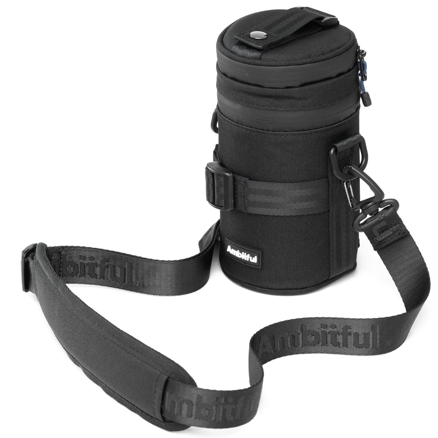 AMBITFUL 防塵・防水・防衝撃 厚手カメラレンズポーチケース ソニー/ニコン/キヤノン/フジフイルム/タムロン対応 80×135 mm (3.15×5.31 in) 以下のレンズ用