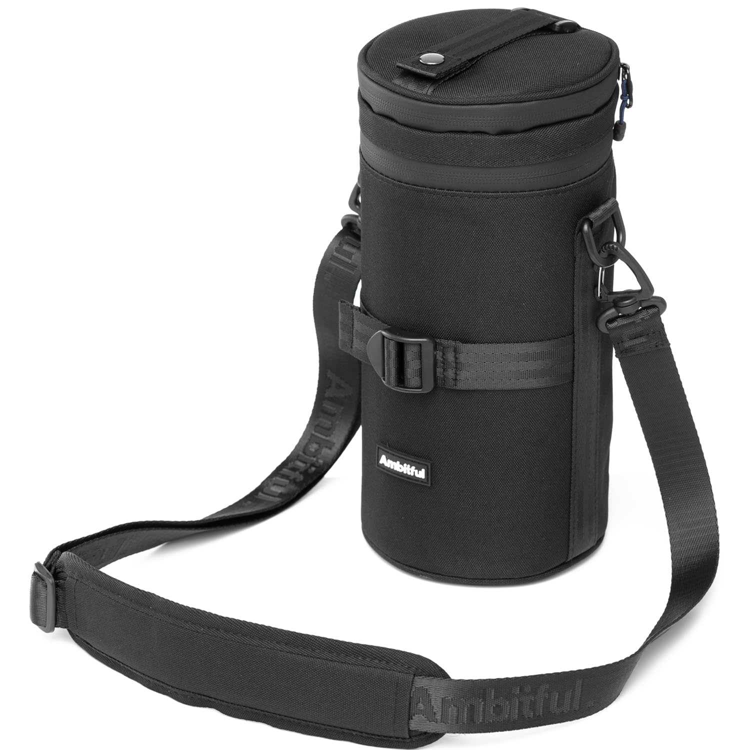 AMBITFUL 防塵・防水・防衝撃 厚手カメラレンズポーチケース ソニー/ニコン/キヤノン/フジフイルム/タムロン対応 105×225 mm (4.33×8.86 in) 以下のレンズ用