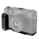 SmallRig FUJIFILM対応 X100VI / X100V専用 L字型ハンドル アルカ用クイックリリースプレート内蔵 軽量シリコンサイドハンドル シャッターボタンとホットシューカバー付き ハンドグリップ (ブラック) 4556B