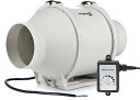 Hon&Guan ダクトファン 100mm インバータダクトファン 【インボイス制度登録店】 省エネ 塗装ブース用換気扇 110V?240V 無段階調速スイッチ...