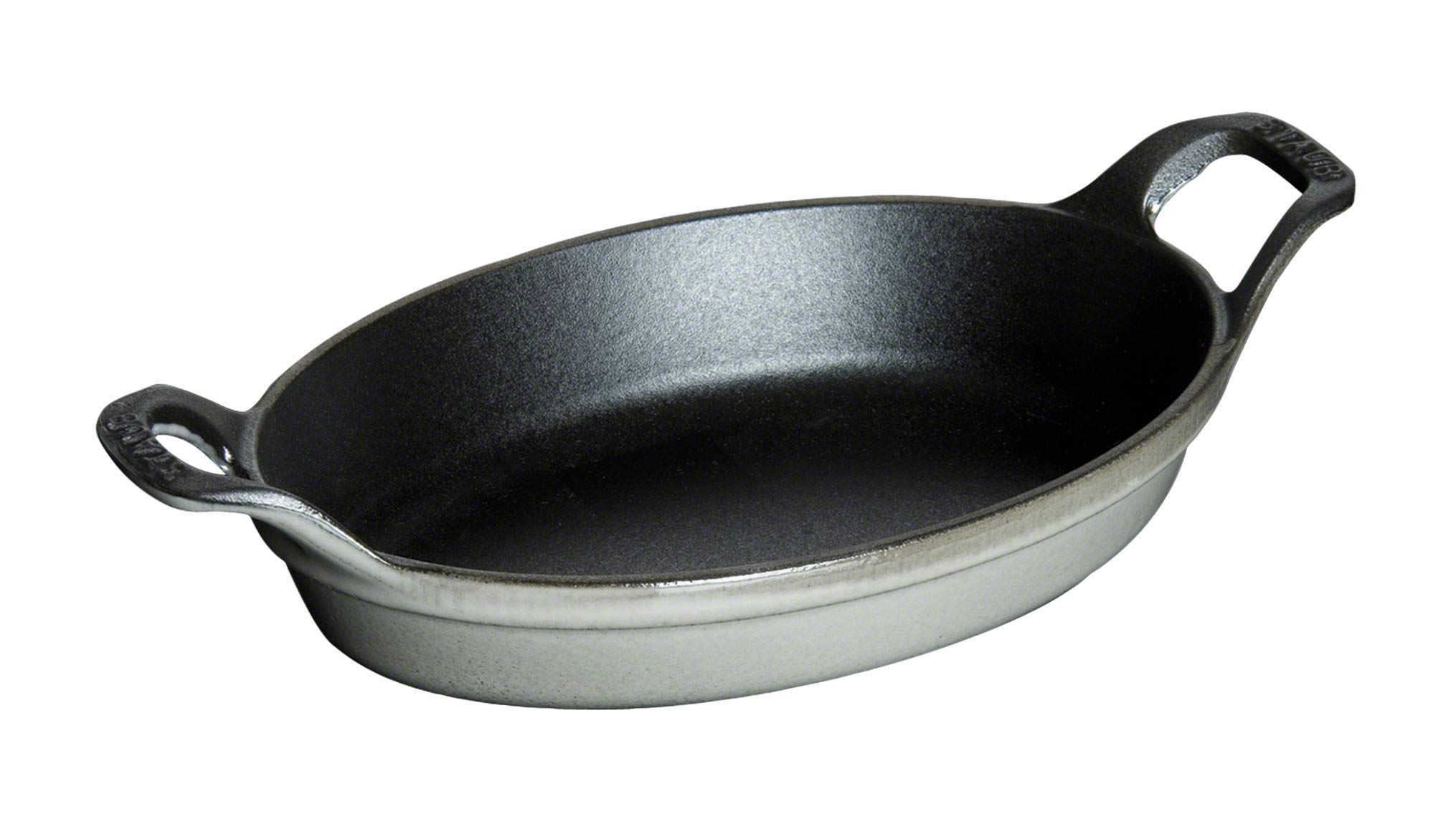 ストウブ(Staub) 「 ミニ オーバル ディッシュ グレー 15cm 」 グラタン皿 IH対応 
